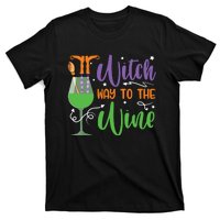 Witch Way To The Wine Halloween Party T-Shirt