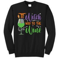 Witch Way To The Wine Halloween Party Tall Sweatshirt