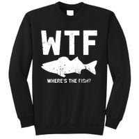 Wtf Wheres The Fish Funny Fishing Sweatshirt