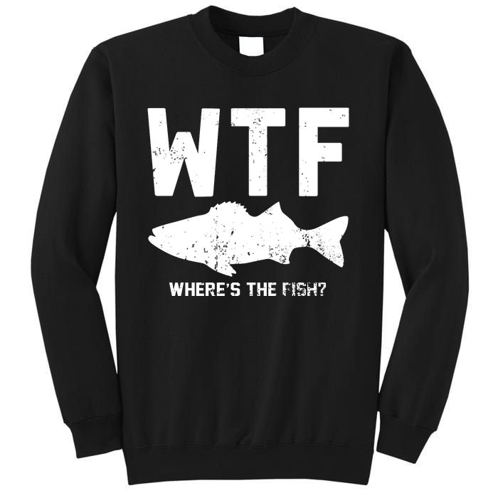 Wtf Wheres The Fish Funny Fishing Sweatshirt