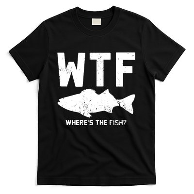 Wtf Wheres The Fish Funny Fishing T-Shirt