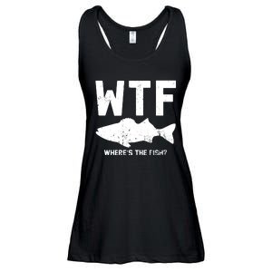 Wtf Wheres The Fish Funny Fishing Ladies Essential Flowy Tank