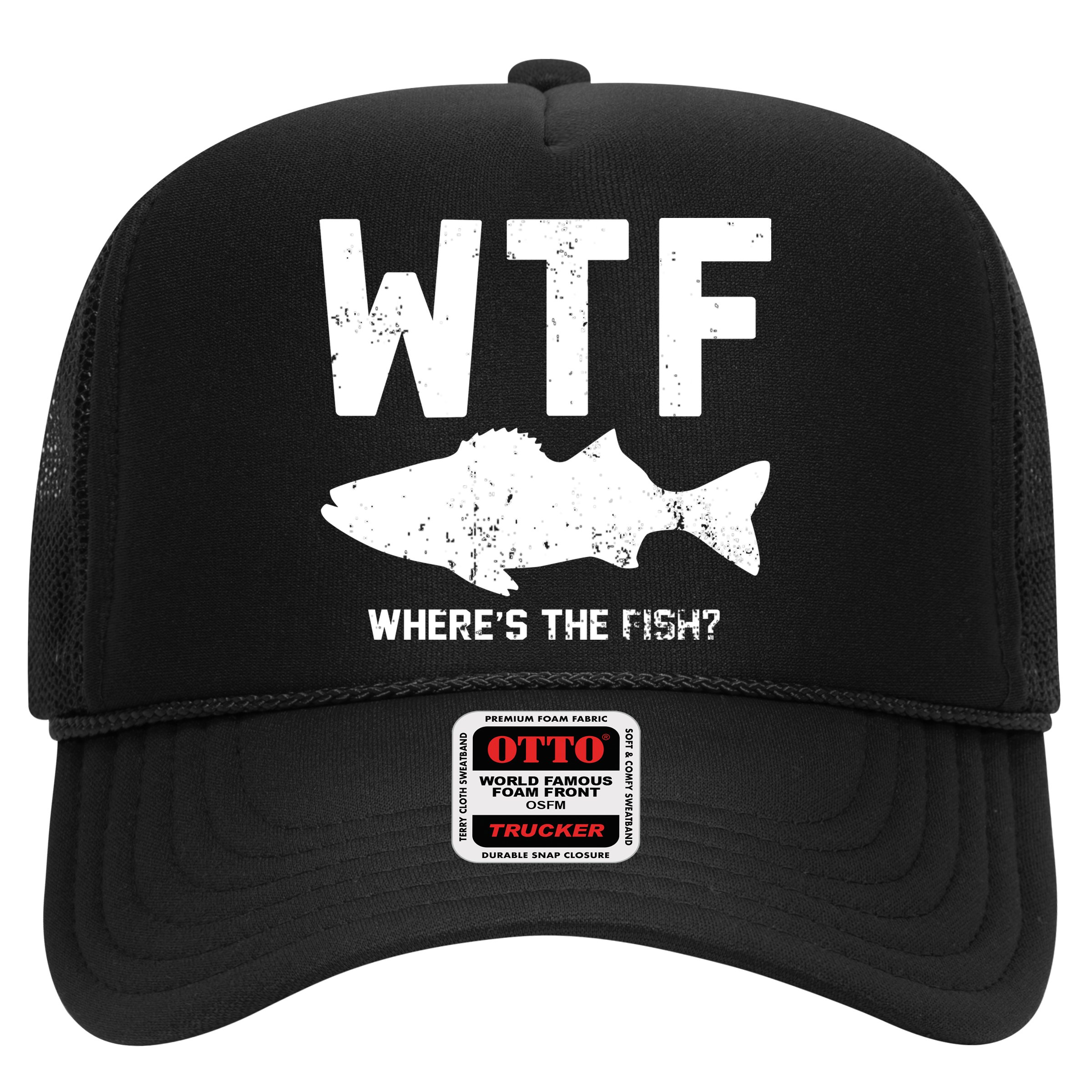 Wtf Wheres The Fish Funny Fishing Hat