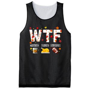 Wtf Whiskey Turkey Football Funny Thanksgiving Day Mesh Reversible Basketball Jersey Tank