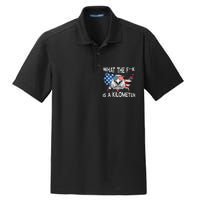 Wtf What The Fuck Is A Kilometer George Washington July 4th Eagle Design Dry Zone Grid Polo