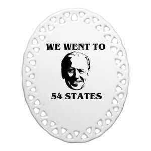 We Went To 54 States Ceramic Oval Ornament