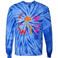 Wtf Wine Turkey Family Matching Funny Thanksgiving Day Cute Gift Tie-Dye Long Sleeve Shirt