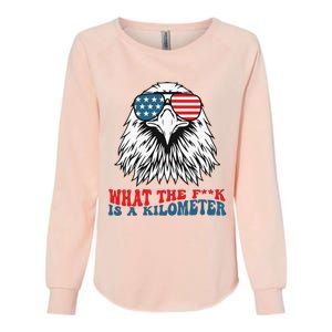 Wtf What The Fuck Is A Kilometer George Washington Meme Womens California Wash Sweatshirt