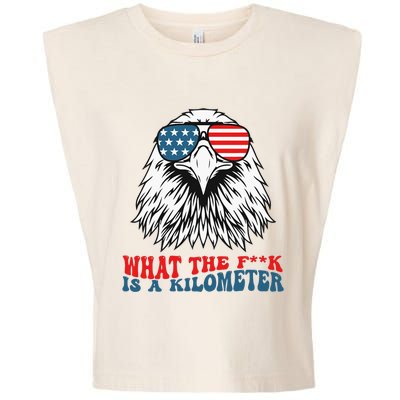 Wtf What The Fuck Is A Kilometer George Washington Meme Garment-Dyed Women's Muscle Tee