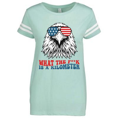 Wtf What The Fuck Is A Kilometer George Washington Meme Enza Ladies Jersey Football T-Shirt