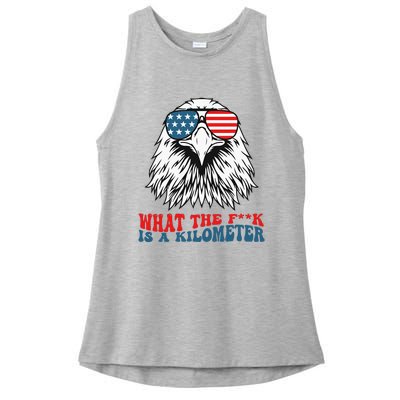 Wtf What The Fuck Is A Kilometer George Washington Meme Ladies PosiCharge Tri-Blend Wicking Tank