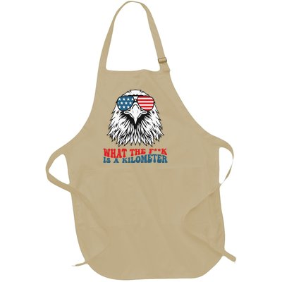 Wtf What The Fuck Is A Kilometer George Washington Meme Full-Length Apron With Pockets