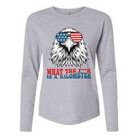 Wtf What The Fuck Is A Kilometer George Washington Meme Womens Cotton Relaxed Long Sleeve T-Shirt