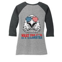 Wtf What The Fuck Is A Kilometer George Washington Meme Women's Tri-Blend 3/4-Sleeve Raglan Shirt