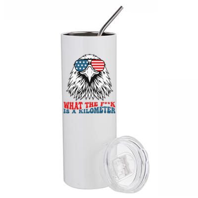 Wtf What The Fuck Is A Kilometer George Washington Meme Stainless Steel Tumbler