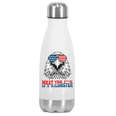 Wtf What The Fuck Is A Kilometer George Washington Meme Stainless Steel Insulated Water Bottle