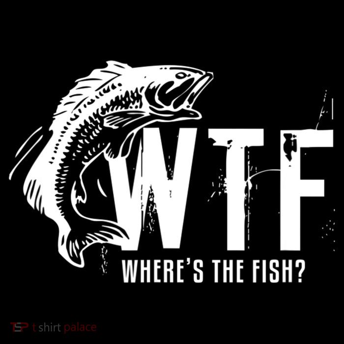 WTF Where's The Fish Men's Funny Fishing City Backpack