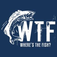WTF Where's The Fish Men's Funny Fishing Youth Performance Sprint T-Shirt