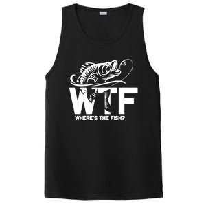 Wtf WhereS The Fish Funny Fishing Lover Gift Meaningful Gift PosiCharge Competitor Tank