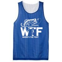 Wtf WhereS The Fish Funny Fishing Lover Gift Meaningful Gift Mesh Reversible Basketball Jersey Tank