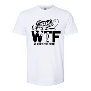 Wtf WhereS The Fish Funny Fishing Lover Gift Meaningful Gift Softstyle CVC T-Shirt