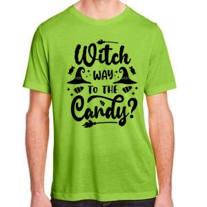 Witch Way To The Candy Cute Halloween Adult ChromaSoft Performance T-Shirt