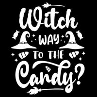 Witch Way To The Candy Cute Halloween City Backpack