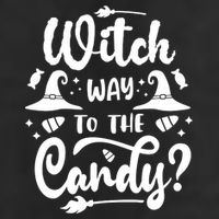 Witch Way To The Candy Cute Halloween Adult Drive Performance Visor