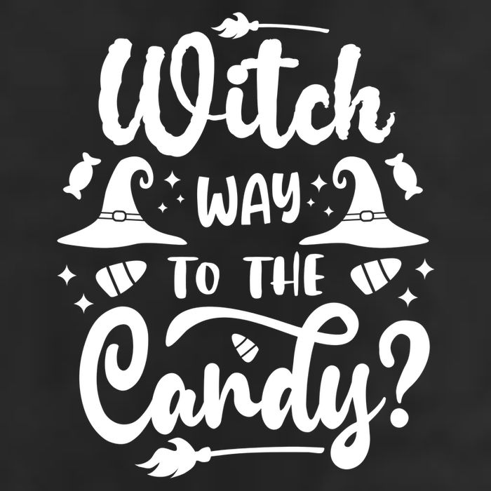 Witch Way To The Candy Cute Halloween Adult Drive Performance Visor