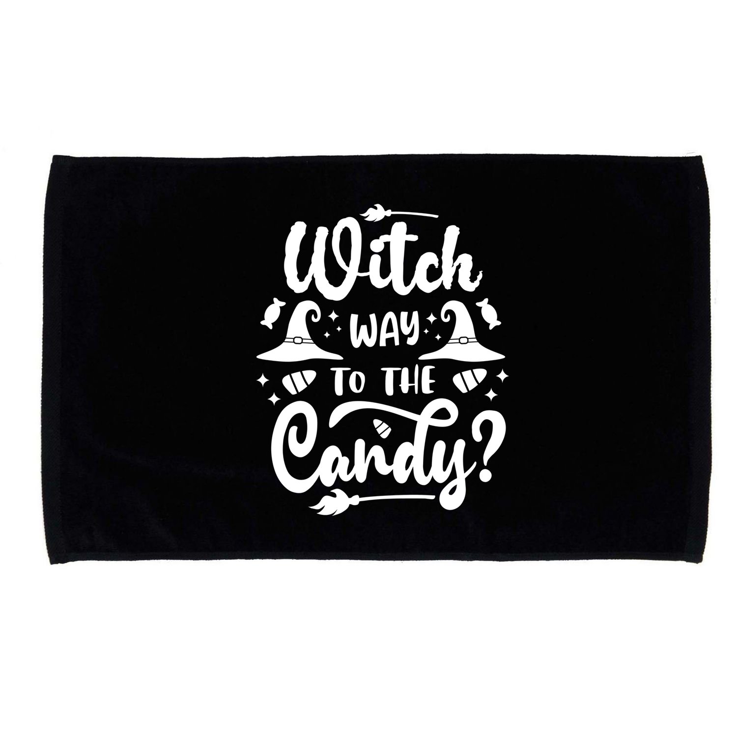 Witch Way To The Candy Cute Halloween Microfiber Hand Towel