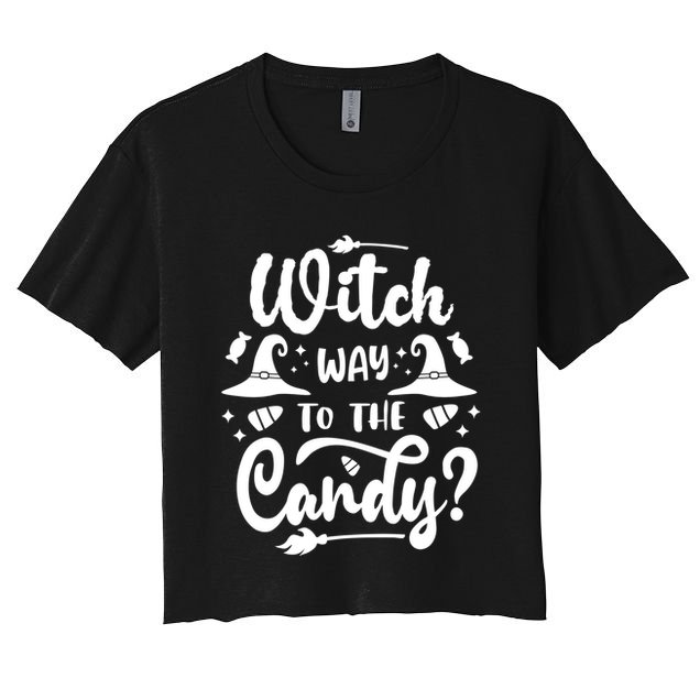 Witch Way To The Candy Cute Halloween Crop Top