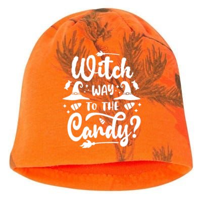 Witch Way To The Candy Cute Halloween Kati - Camo Knit Beanie