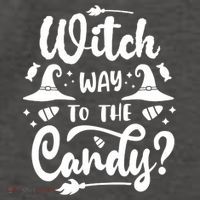 Witch Way To The Candy Cute Halloween Vector Backpack