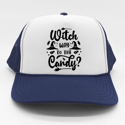 Witch Way To The Candy Cute Halloween Trucker Hat