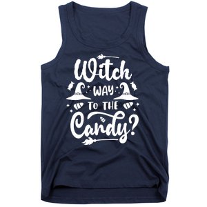 Witch Way To The Candy Cute Halloween Tank Top