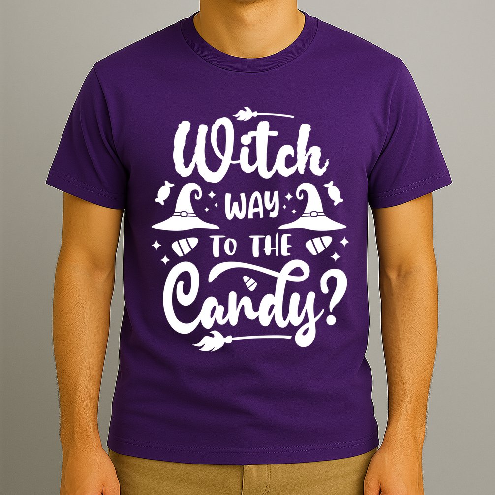 Witch Way To The Candy Cute Halloween T-Shirt