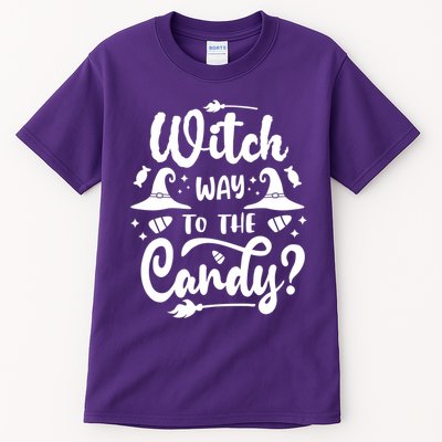 Witch Way To The Candy Cute Halloween Tall T-Shirt