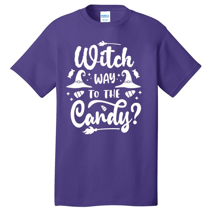 Witch Way To The Candy Cute Halloween Tall T-Shirt