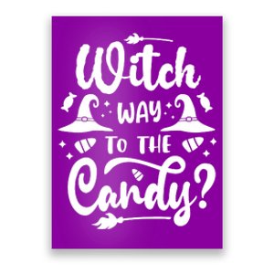 Witch Way To The Candy Cute Halloween Poster