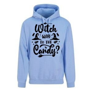 Witch Way To The Candy Cute Halloween Unisex Surf Hoodie