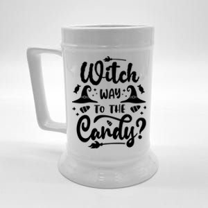 Witch Way To The Candy Cute Halloween Beer Stein