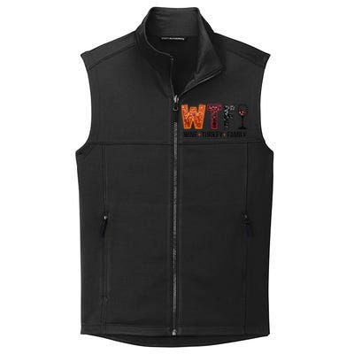 Wtf Wine Turkey Family Gift Collective Smooth Fleece Vest