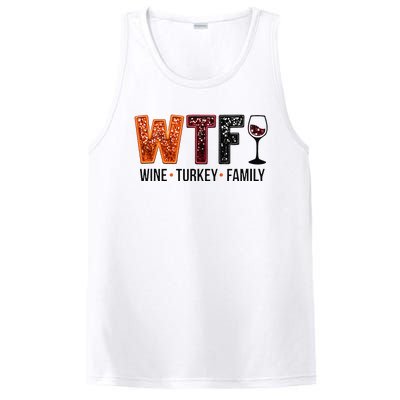 Wtf Wine Turkey Family Gift PosiCharge Competitor Tank