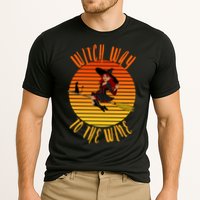 Witch Way To The Wine, Funny Wine Halloween Witch Wine Performance Shirt