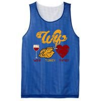 Wtf Wine Turkey Family Funny Thanksgiving Dinner Turkey Day Gift Mesh Reversible Basketball Jersey Tank