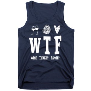 Wtf Wine Turkey Family Funny Holiday Tank Top