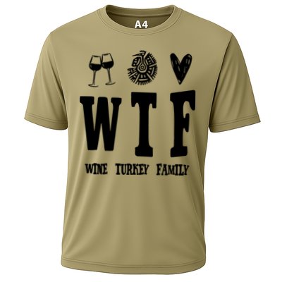 Wtf Wine Turkey Family Funny Holiday Performance Shirt