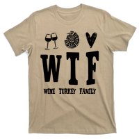 Wtf Wine Turkey Family Funny Holiday T-Shirt