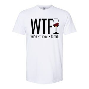 Wtf Wine Turkey Family Softstyle CVC T-Shirt