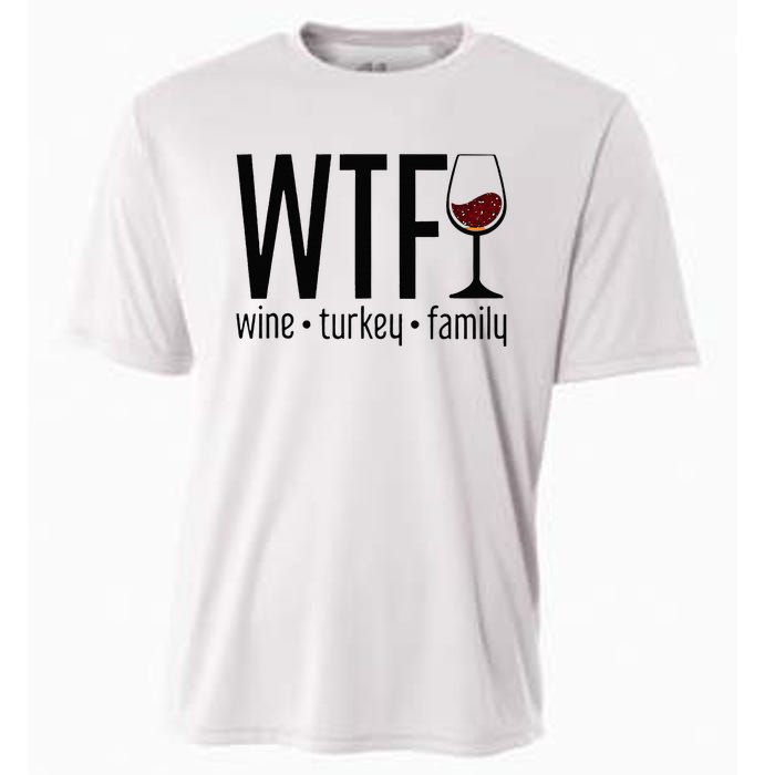 Wtf Wine Turkey Family Cooling Performance Crew T-Shirt